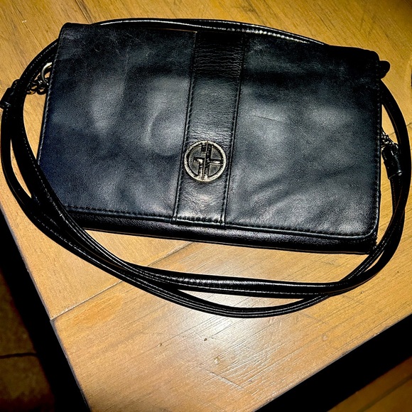 Giani Bernini Handbags - Giani Bernini Genuine Leather Cross Body 9”X6” Inside Lined in Black Cloth. EUC.